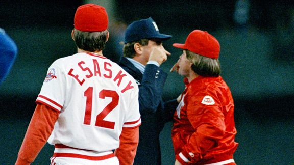 Pete Rose, Cincinnati Reds' Great, Is Suspended from Baseball