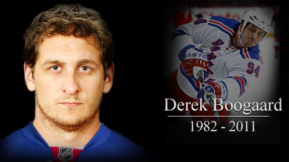 Obituary information for Derek Boogaard