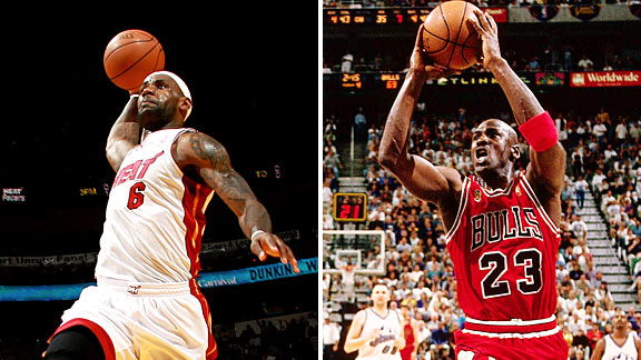 Shot attempts jordan vs on sale lebron