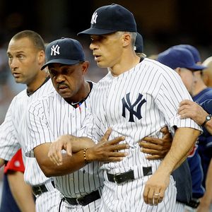 Joe Girardi gets emotional after managing A-Rod's final Yankees game 