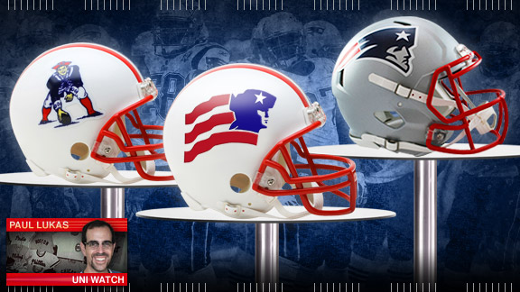 Uni Watch traces the lineage of the Patriots' 'Flying Elvis' logo