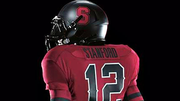 Stanford Will Wear All Red Nike Pro Combat Uniforms Against Notre Dame  (Photos) 