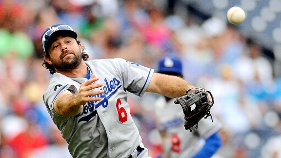 Aaron Miles in a Brooklyn Dodgers throwback