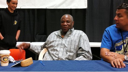 1981 Dodger World Series Trophy Presented to Mike Marshall