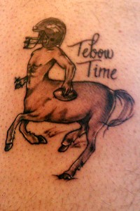 Tim Tebow tattoo