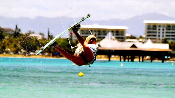 maika monroe kiteboarding