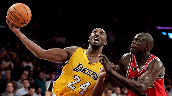 Luol Deng and Kobe Bryant