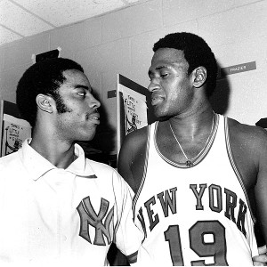 Walt Frazier and Willis Reed