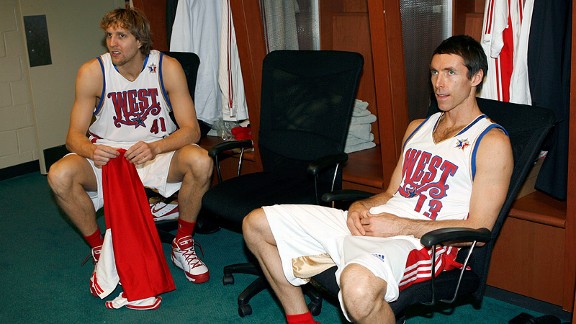 Steve Nash and Dirk Nowitzki
