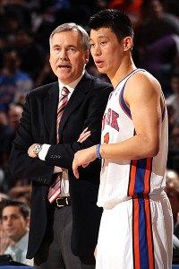 Mike D'Antoni y Jeremy Lin