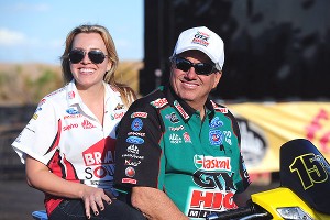 NASCAR - John Force lights up Fontana - ESPN