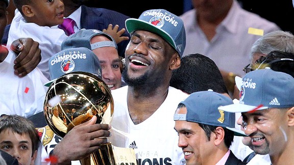 Top Moments: LeBron James wins his first championship in 2012