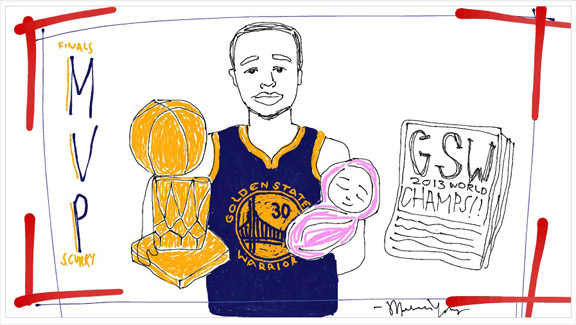 Fans Draw For Stephen Curry S Daughter Visuals Espn Playbook Espn