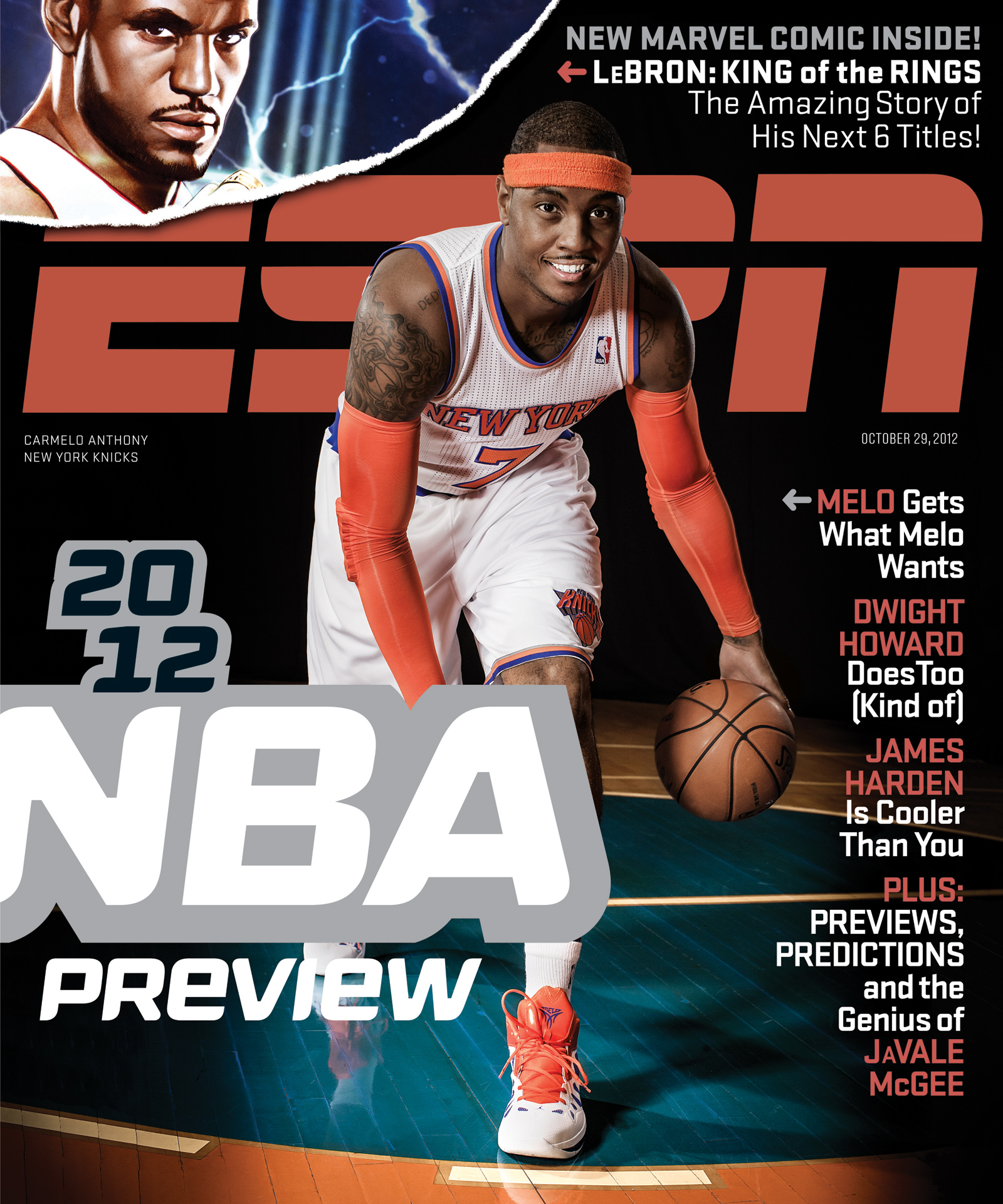 ESPN The Magazine's NBA Preview Issue - No Shirt, No Shoes, More Sumo ...