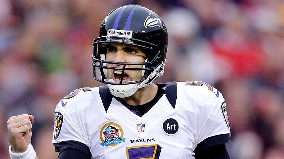 Autographed Baltimore Ravens Quarterbacks: Joe Flacco Trent 