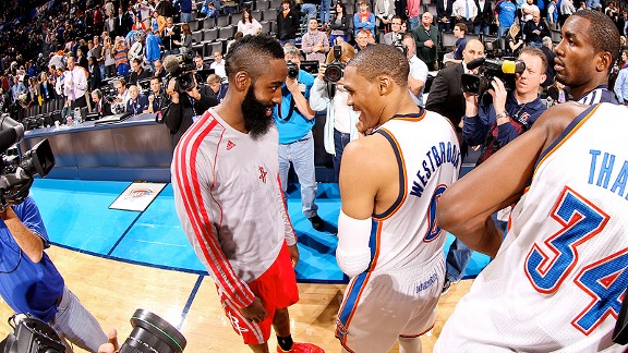 Russell Westbrook and James Harden