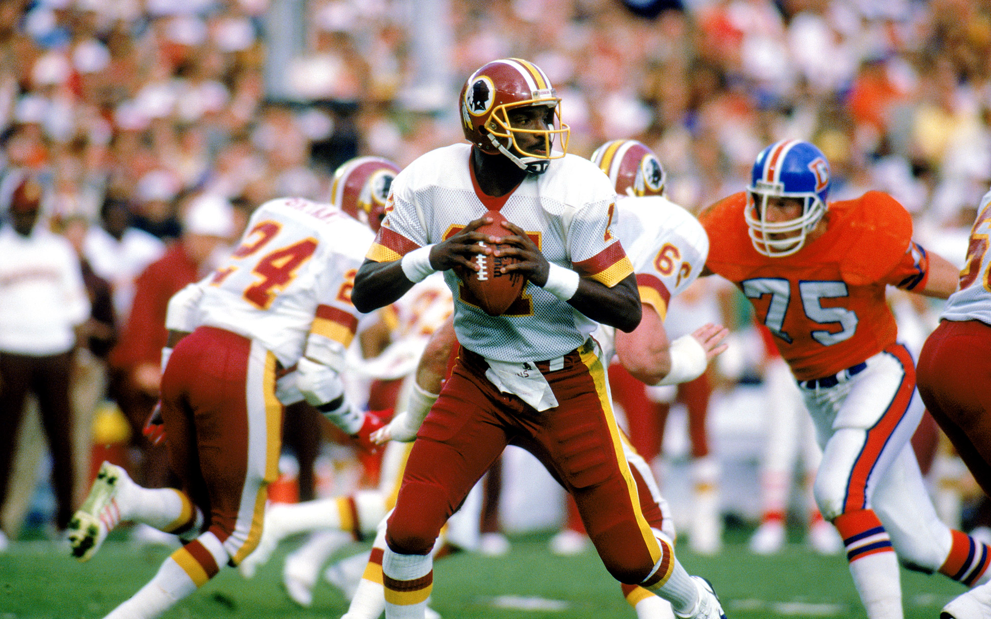 Doug Williams - Super Bowl XXII (18/29, 340 yards, 4 TDs, 1 INT