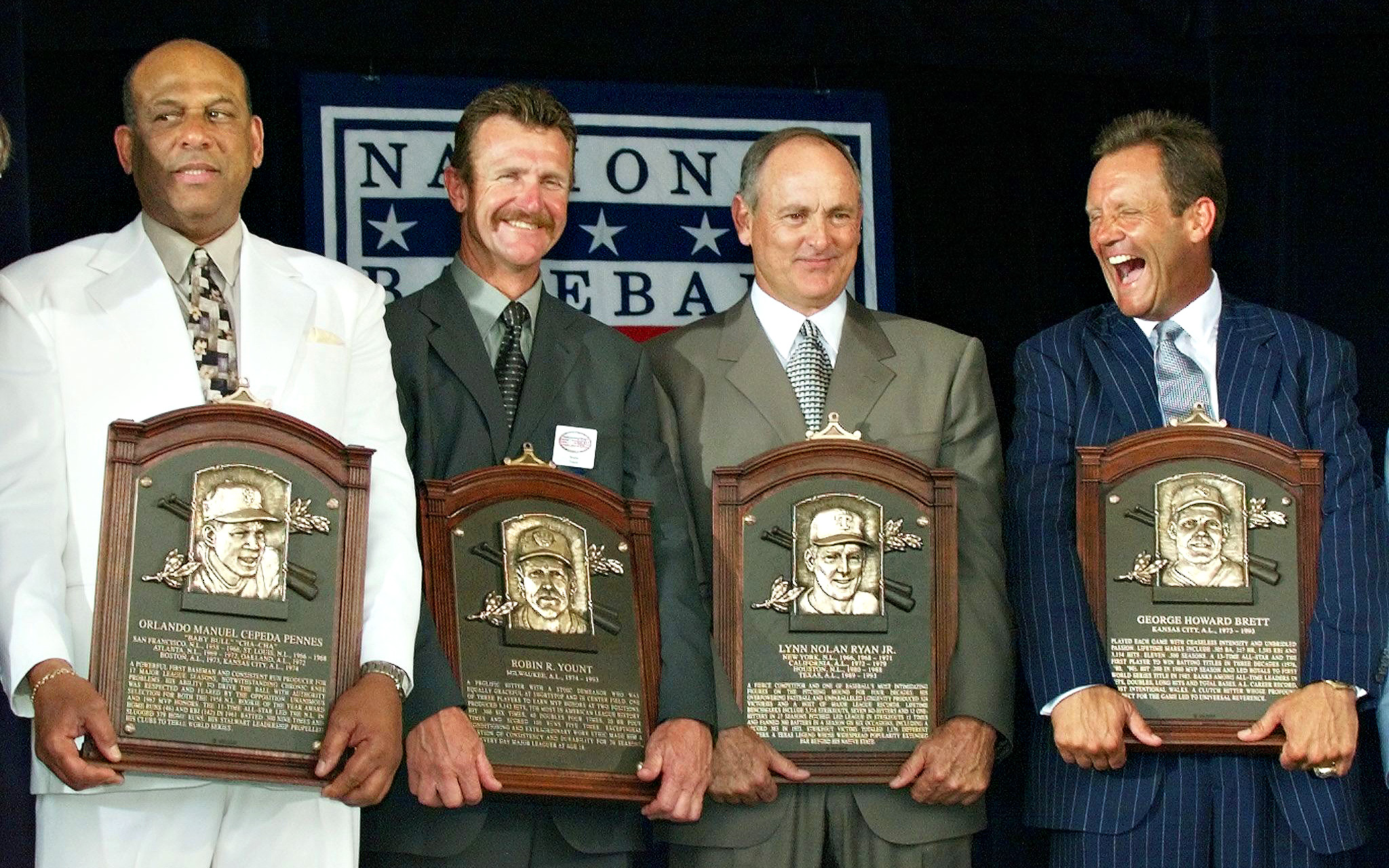 Nolan Ryan New York Mets 1999 Hall of Fame Induction 8x10