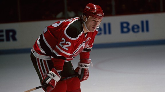 Tie Domi, of the New York Rangers, during pregame warm ups prior