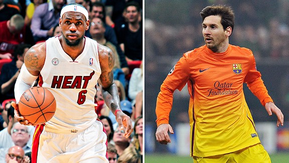 lionel messi lebron james