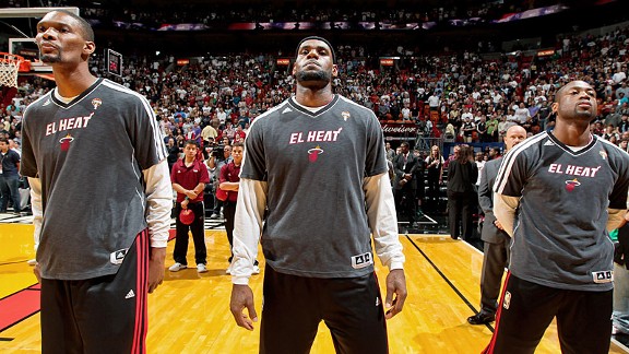 LeBron James, Chris Bosh, Dwyane Wade, Miami Heat