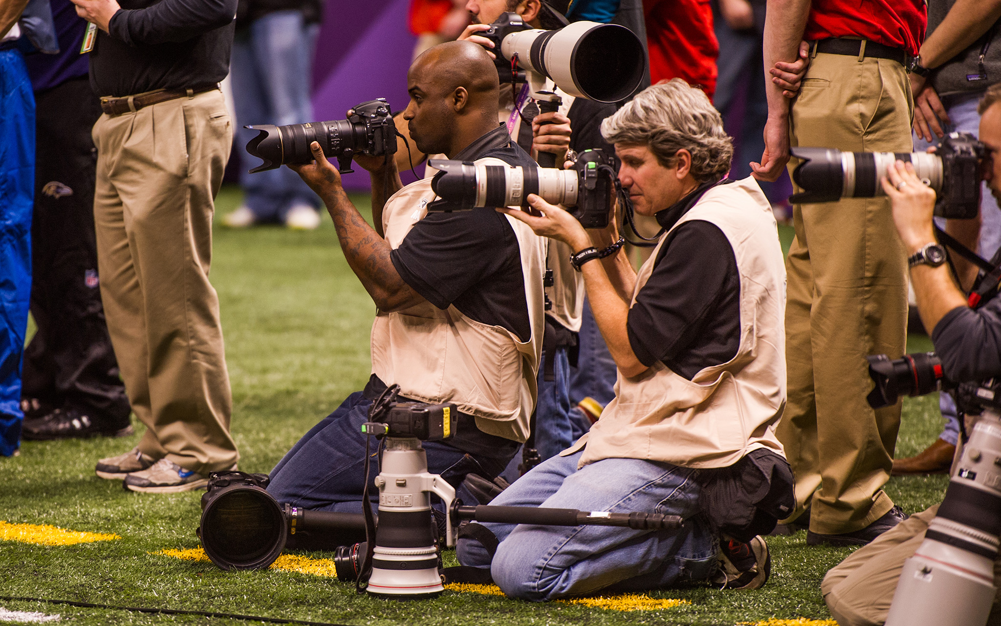 Ray Lewis - Ricky Williams Shoots Super Bowl XLVII - ESPN