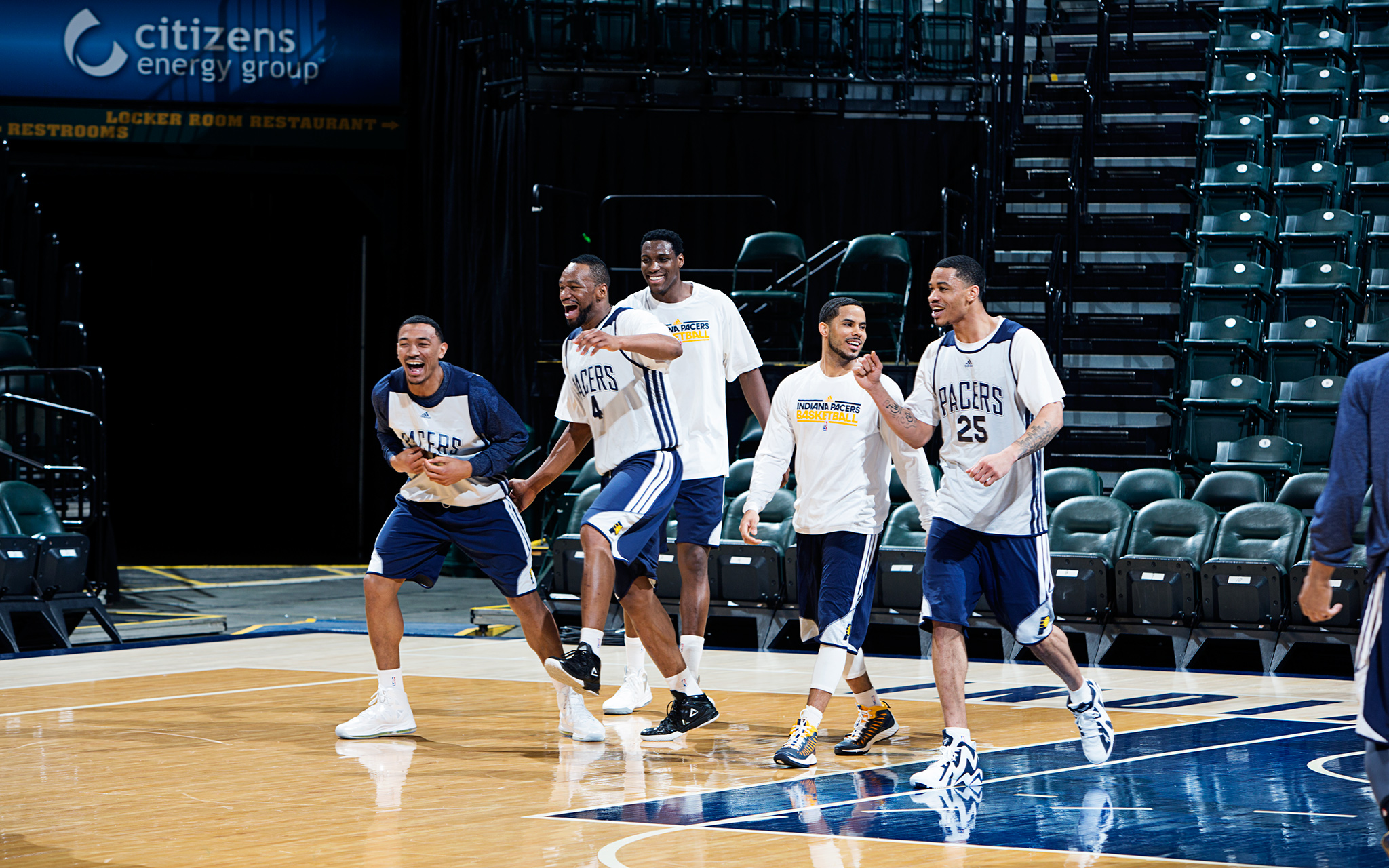 Indiana Pacers Practice Run ESPN