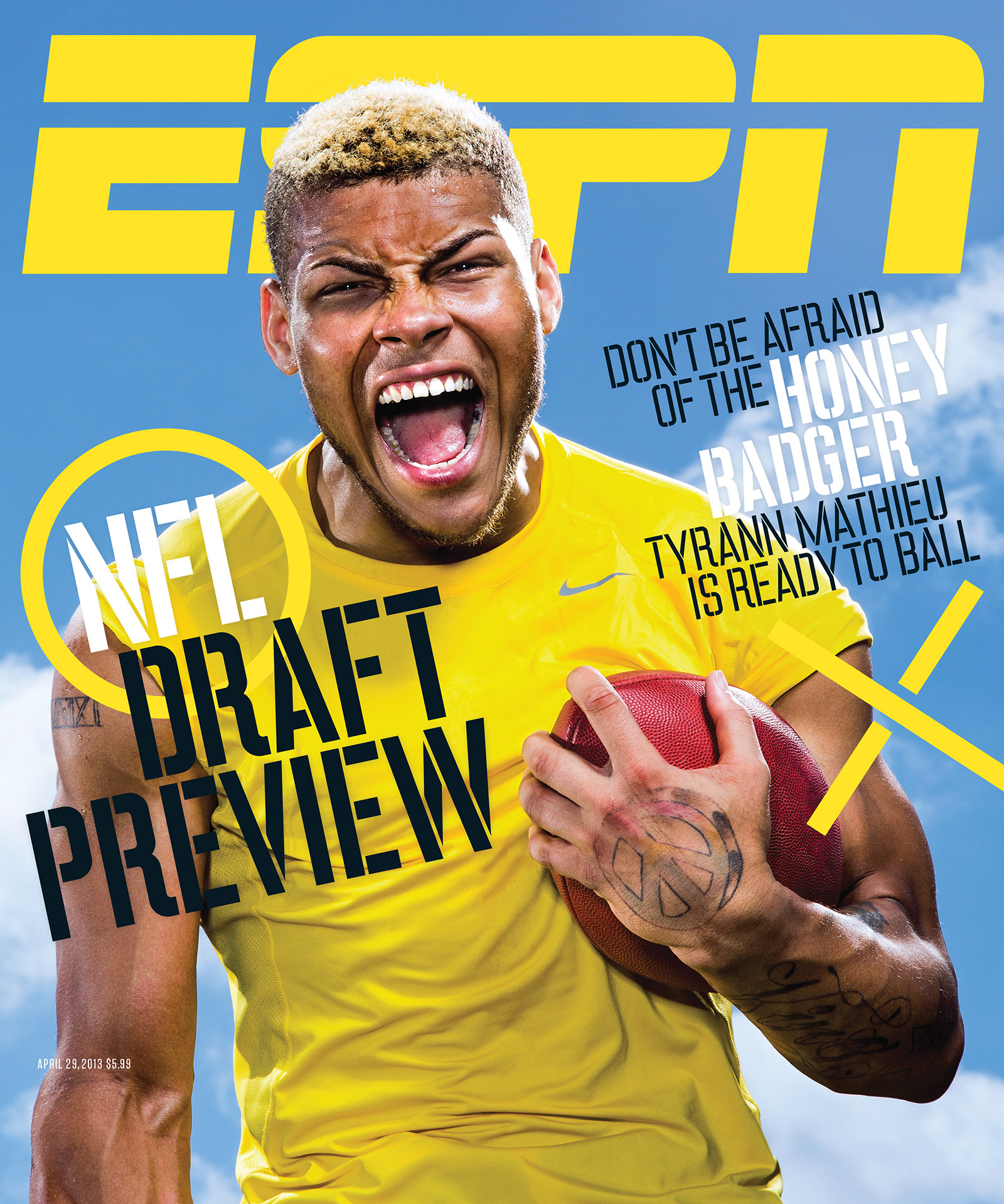 ESPN The Magazine's NFL Draft Issue Still Posing ESPN
