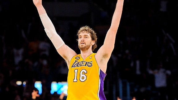 camiseta NBA Pau Gasol L.A Lakers, morada de segunda mano por 35