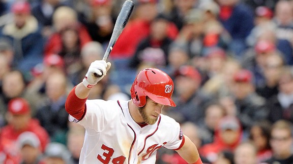 Bryce Harper on his home run off Matt Harvey 