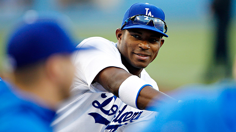 Yasiel Puig takes notice of playoff intensity