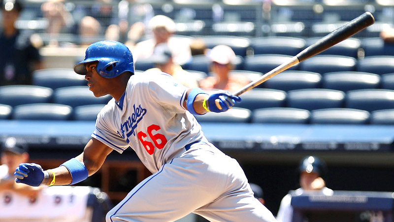 SportsCenter - 1:10 p.m ET: Yasiel Puig takes the field