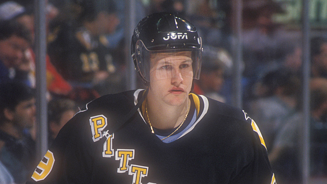 1993-94 Markus Naslund Pittsburgh Penguins Game Worn Jersey