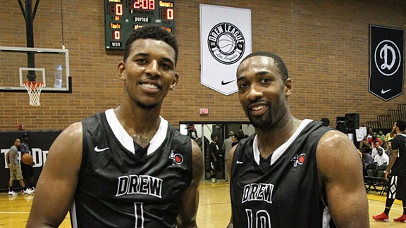 DeMar DeRozan Dunks Over James Harden at The Drew League In His