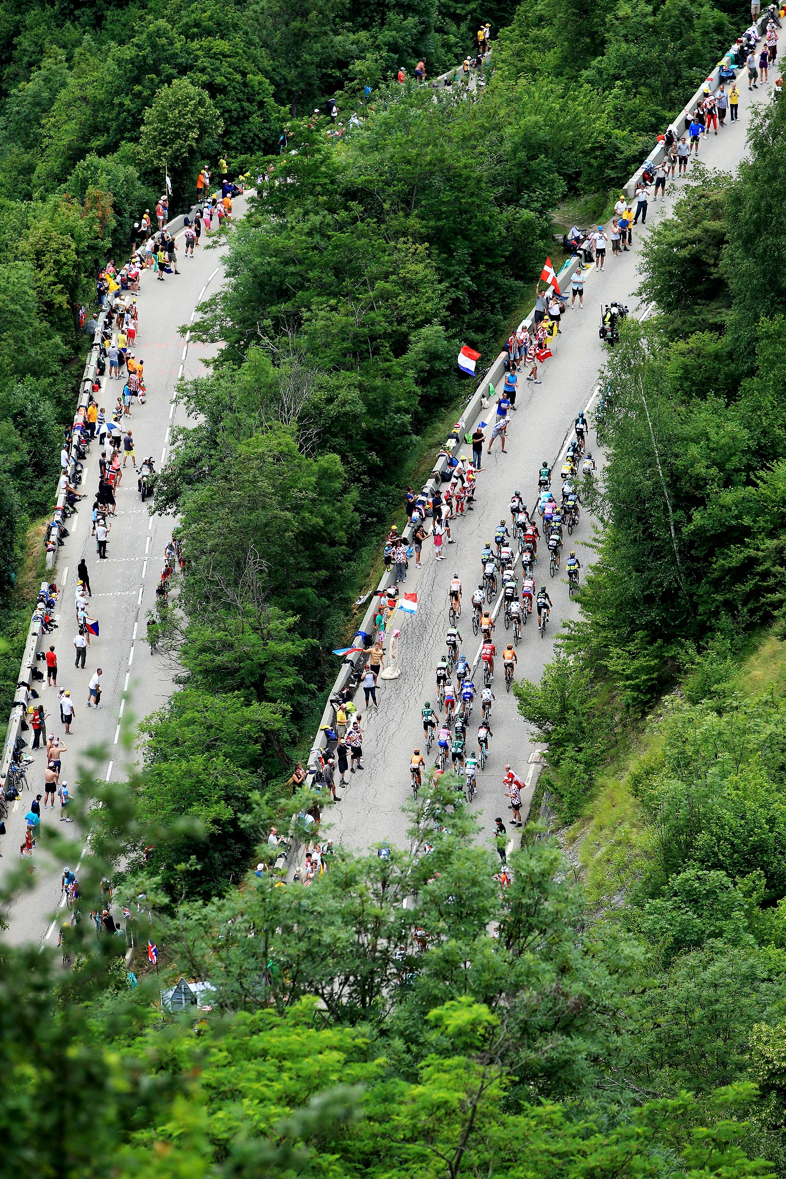 L'Alpe d'Huez Aerial Tour de France The Mountain Stages ESPN