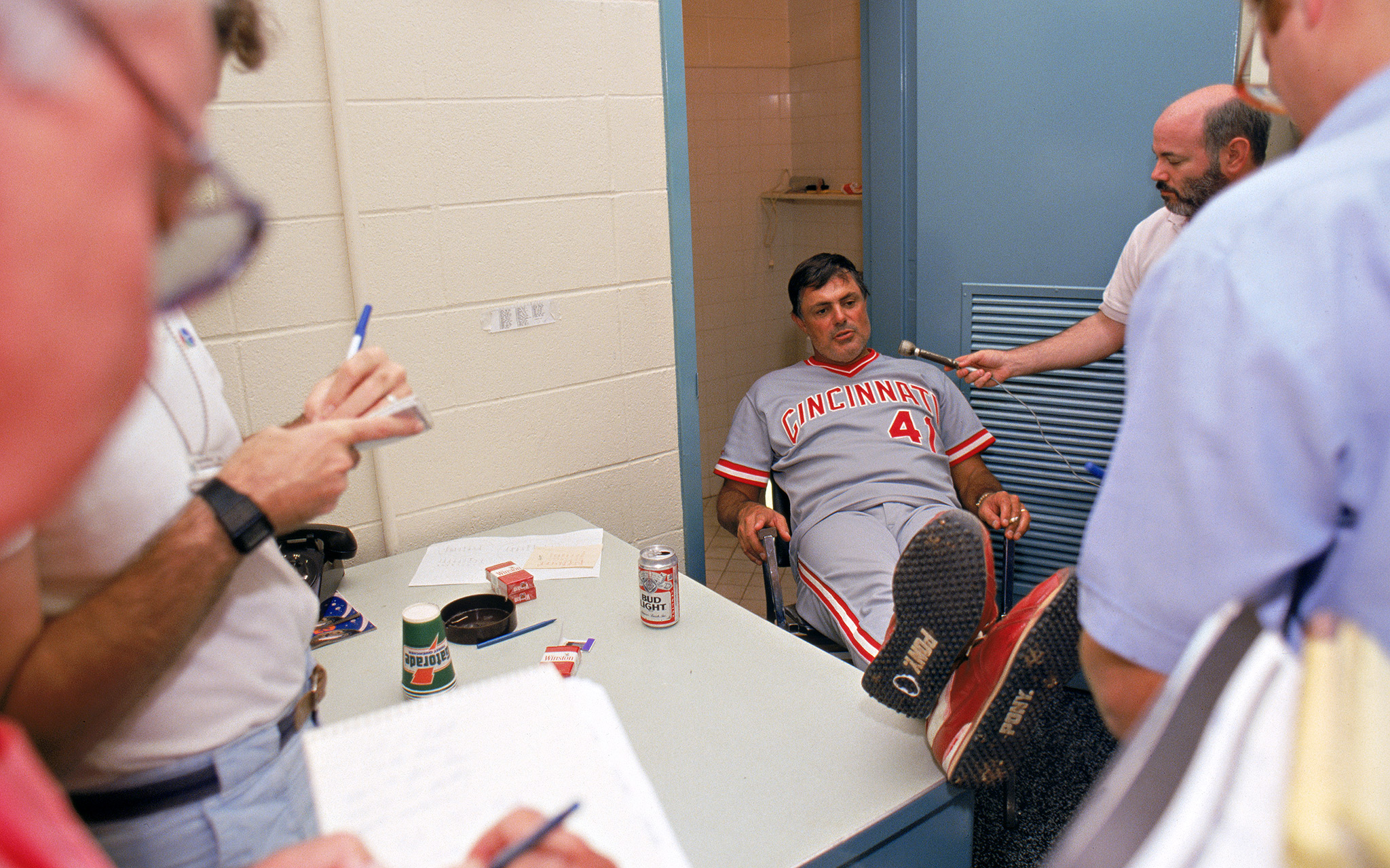 Lou Piniella reminds me of my dad when he was my little league coach. He's  smoking Marlboros in the dugout, yellin' at me to throw strikes.…