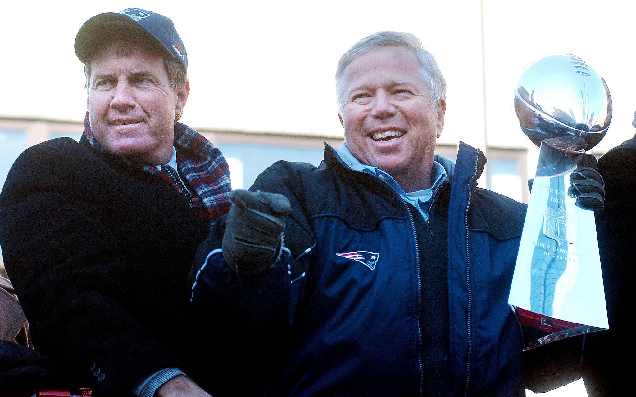 13. Feb. 4, 2002: Kraft Dances At Victory Rally - Top 20 Patriots ...