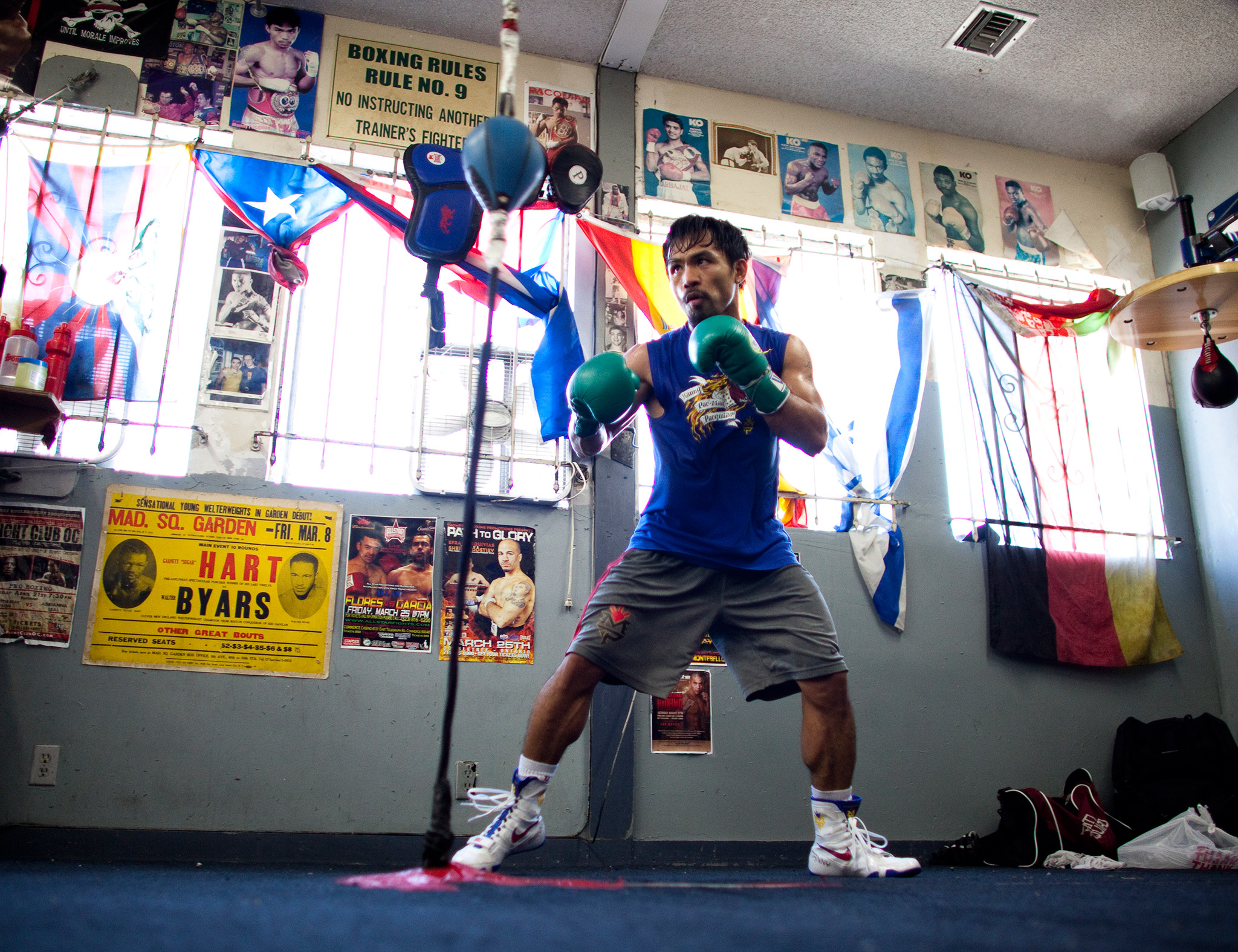 Pacman Tunes Up Boxing s Most Famous Gyms ESPN