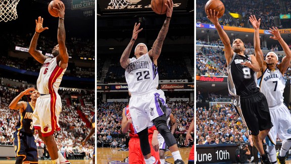 LeBron James, Isaiah Thomas, Tony Parker