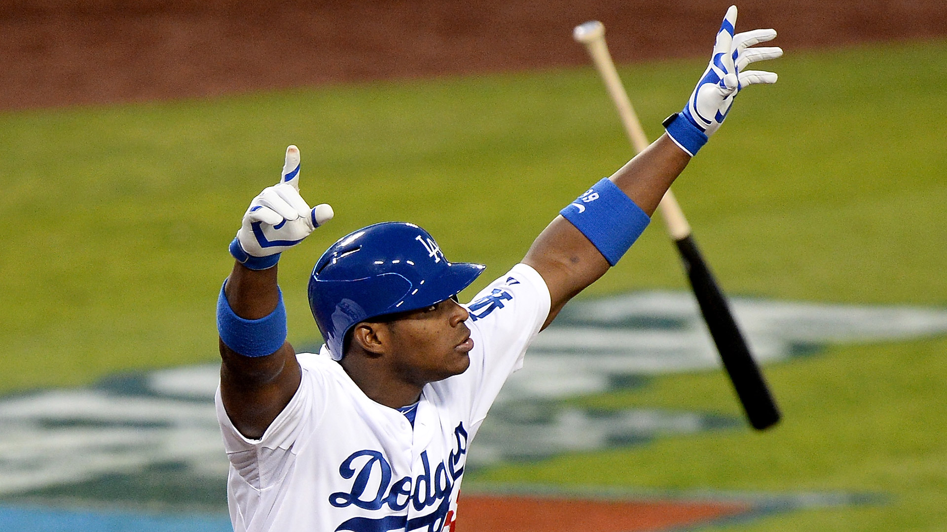 Yasiel Puig made his mark on Game 3 in a must-win for the Los