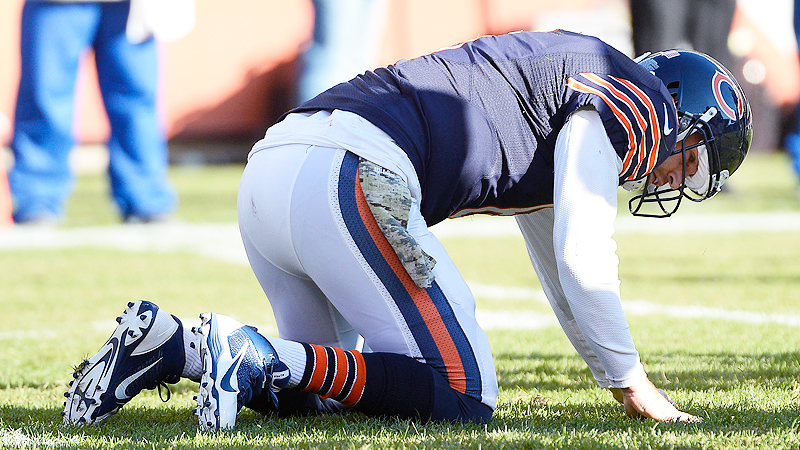 Jay Cutler leaves game with groin injury, won't return