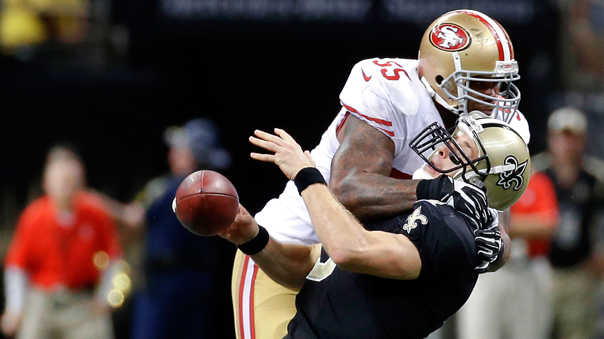 NFL: 49ers linebacker Ahmad Brooks fined $15,570 for hit on Saints  quarterback Drew Brees 