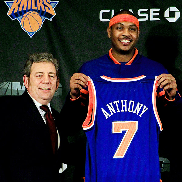 Carmelo Anthony Denies Report That He's Leaving Knicks This