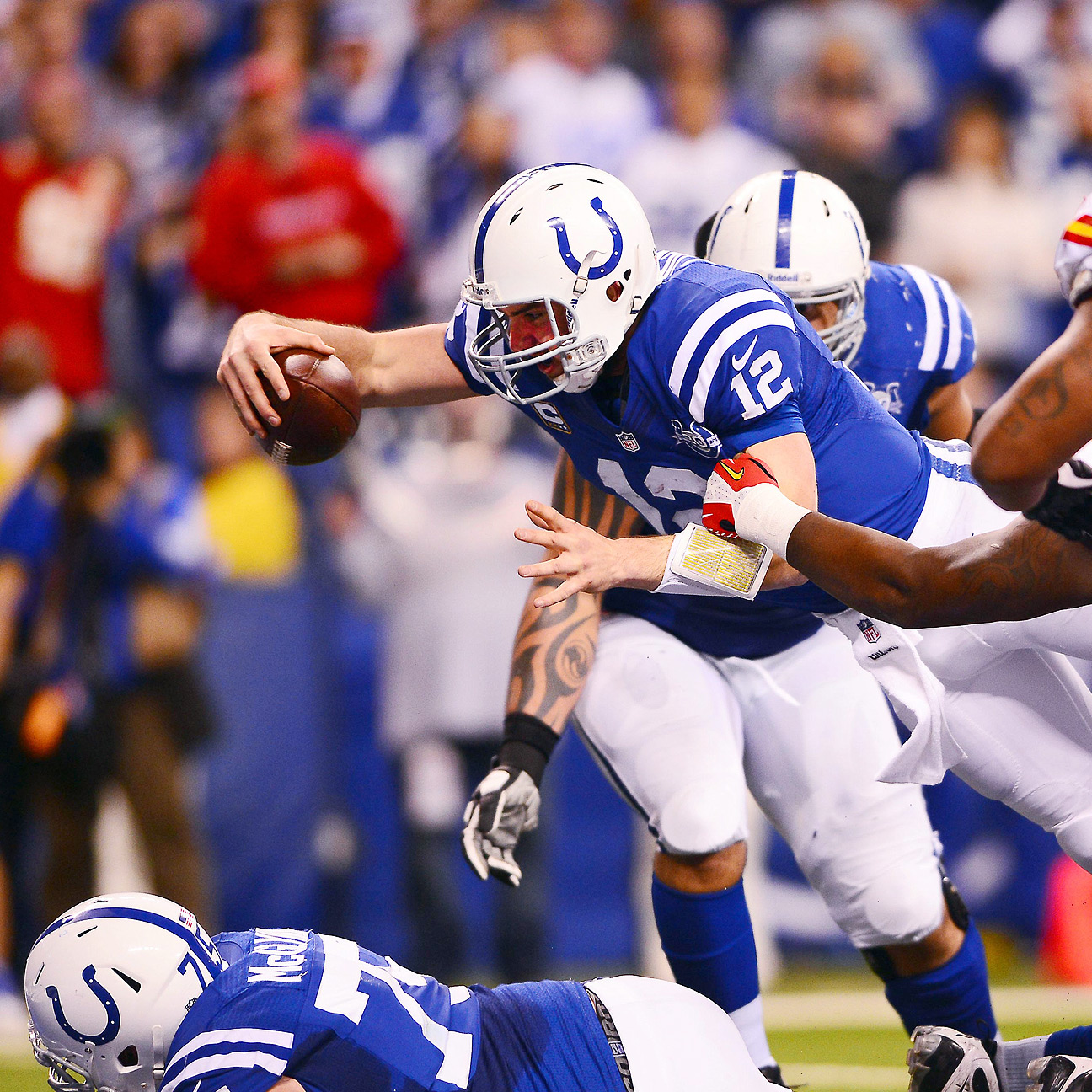 Chiefs vs. Colts, 2014 NFL Playoffs final score: Andrew Luck sparks  comeback 45-44 win 