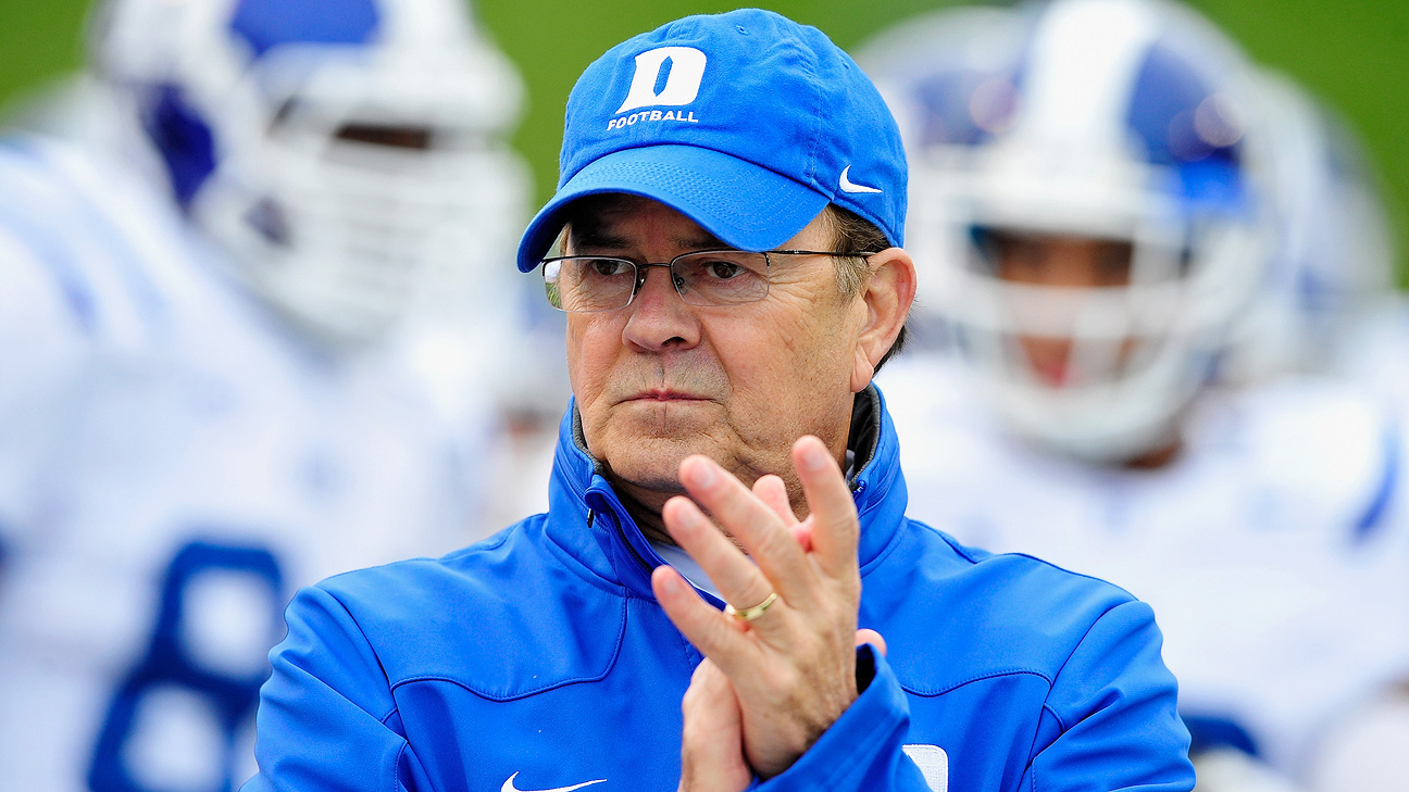 Duke Blue Devils football coach David Cutcliffe gives up playcalling