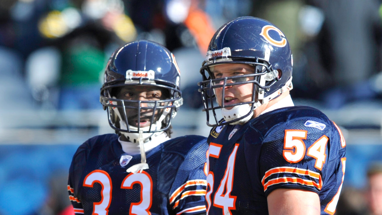 jerome bettis running over brian urlacher