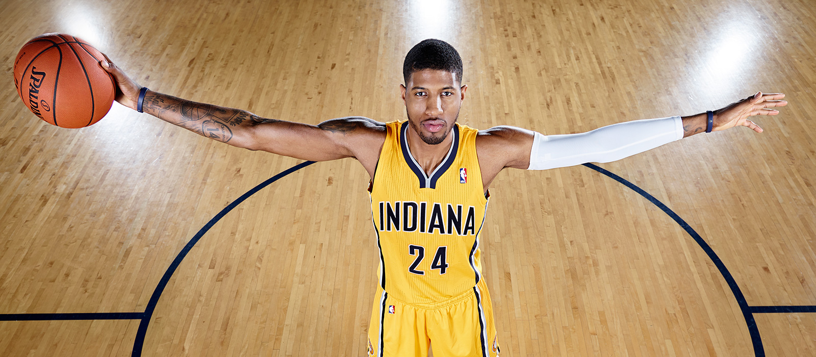 Paul George may like to wear his own Indiana Pacers jersey