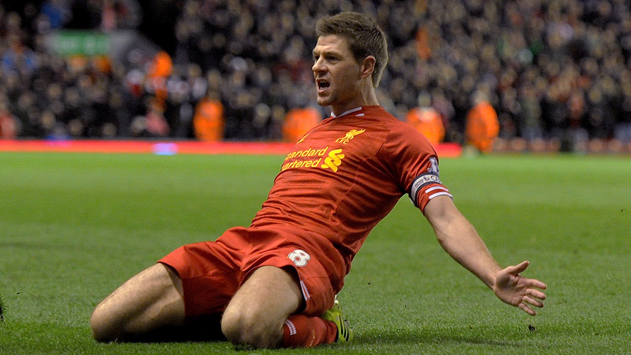 Liverpool vs Manchester City: Steven Gerrard slips againbut