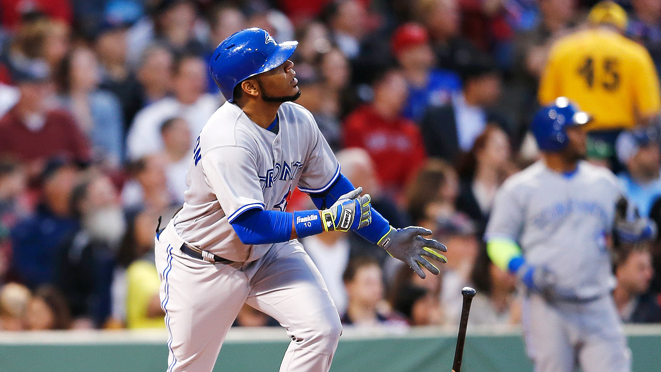 Blue Jays' Edwin Encarnacion to miss time with a sore back