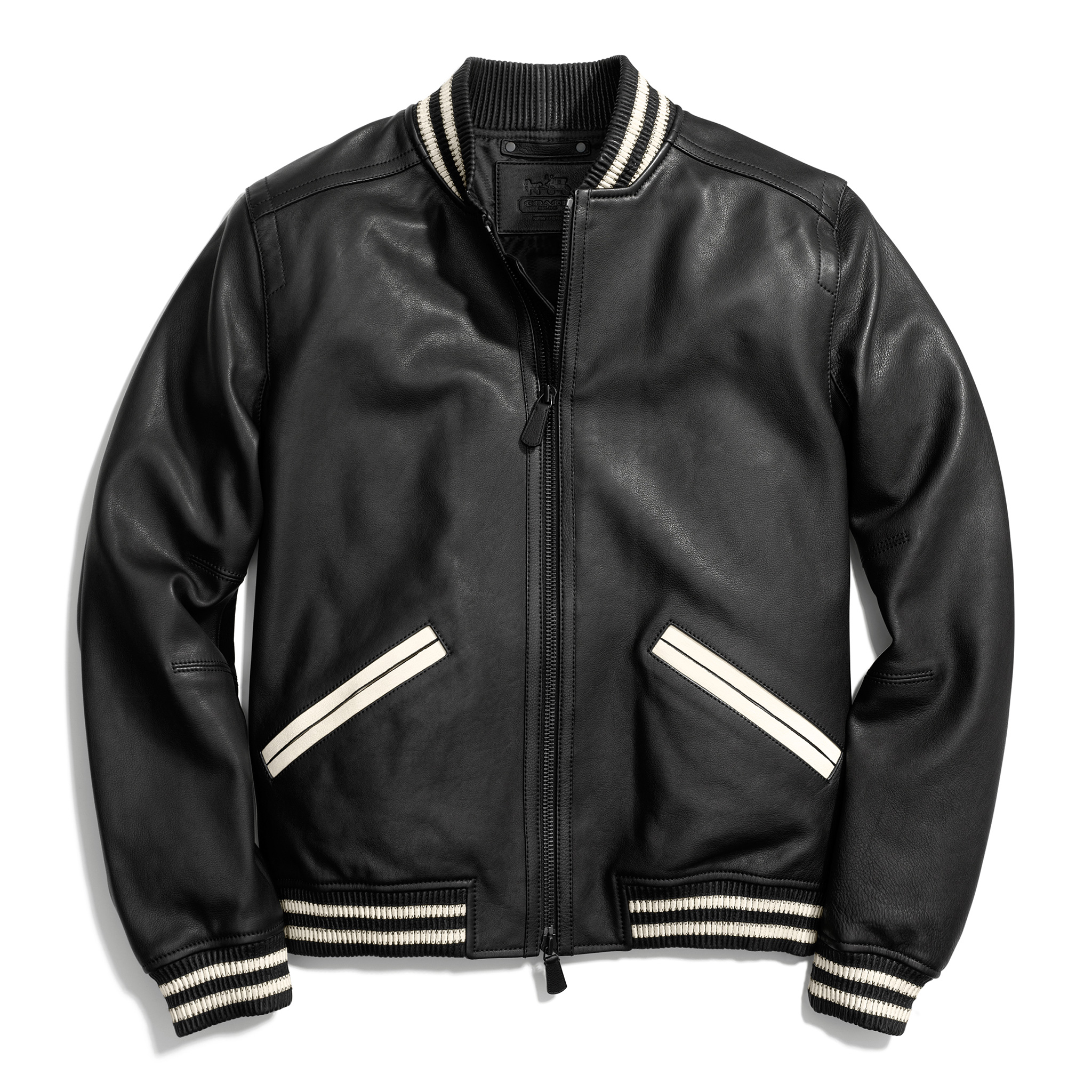 COACH LEATHER BASEBALL JACKET - ONLY THE TOPS FOR POPS - ESPN
